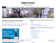 Tablet Screenshot of digitalliteracywork.wordpress.com