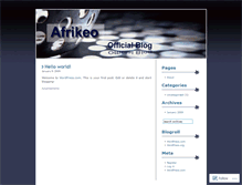 Tablet Screenshot of afrikeo.wordpress.com