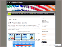 Tablet Screenshot of ciaproductions.wordpress.com