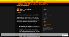 Desktop Screenshot of mizzouwomensbasketball.wordpress.com