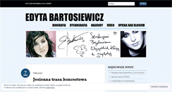 Desktop Screenshot of edytabartosiewicz.wordpress.com