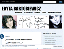 Tablet Screenshot of edytabartosiewicz.wordpress.com