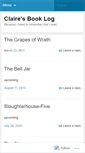Mobile Screenshot of clairebibliophiliac.wordpress.com