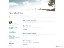 Tablet Screenshot of clairebibliophiliac.wordpress.com