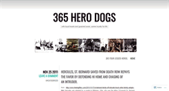Desktop Screenshot of 365dogheros.wordpress.com