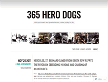 Tablet Screenshot of 365dogheros.wordpress.com