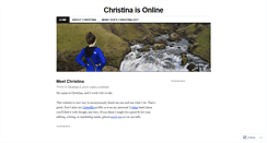 Desktop Screenshot of christinaisonline.wordpress.com