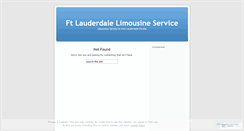 Desktop Screenshot of ftlauderdalelimousineservice.wordpress.com