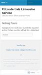 Mobile Screenshot of ftlauderdalelimousineservice.wordpress.com