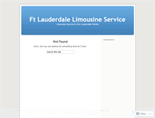 Tablet Screenshot of ftlauderdalelimousineservice.wordpress.com