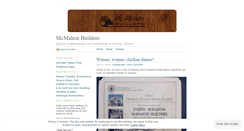 Desktop Screenshot of mcmahonbuilders.wordpress.com