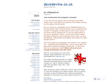 Tablet Screenshot of davedevine.wordpress.com