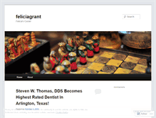 Tablet Screenshot of feliciagrant.wordpress.com