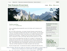Tablet Screenshot of endlessevolution.wordpress.com