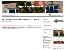 Tablet Screenshot of agrobiodiversitie.wordpress.com