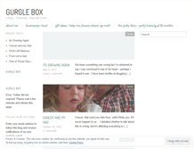 Tablet Screenshot of gurglebox.wordpress.com