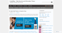 Desktop Screenshot of cryptoblog.wordpress.com