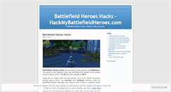 Desktop Screenshot of hacksforbattlefieldheroes.wordpress.com