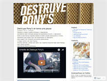 Tablet Screenshot of destruyeponys.wordpress.com