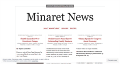 Desktop Screenshot of minaretnews.wordpress.com