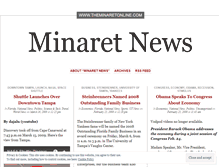 Tablet Screenshot of minaretnews.wordpress.com