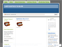 Tablet Screenshot of ladyjustice1.wordpress.com