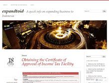 Tablet Screenshot of expandtoid.wordpress.com
