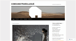 Desktop Screenshot of comounextrano.wordpress.com