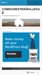Mobile Screenshot of comounextrano.wordpress.com