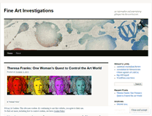 Tablet Screenshot of fineartinvestigations.wordpress.com