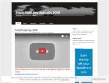 Tablet Screenshot of fossilfoolsdayoz.wordpress.com