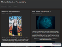 Tablet Screenshot of moriahgallagherphotography.wordpress.com