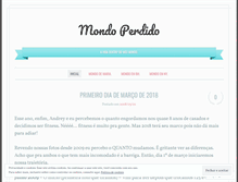 Tablet Screenshot of mondoperdido.wordpress.com