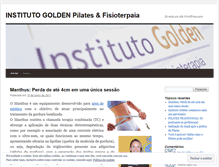 Tablet Screenshot of institutogolden.wordpress.com