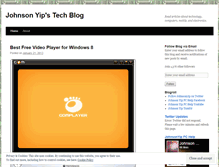 Tablet Screenshot of johnsonyip.wordpress.com