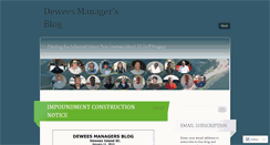 Desktop Screenshot of deweesmanager.wordpress.com