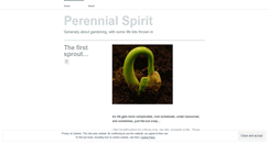 Desktop Screenshot of perennialspirit.wordpress.com