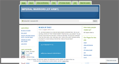 Desktop Screenshot of imperialwarriorscp.wordpress.com