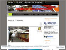 Tablet Screenshot of investigacionandresbello.wordpress.com