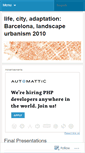 Mobile Screenshot of barcelonalu2010.wordpress.com