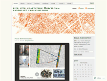 Tablet Screenshot of barcelonalu2010.wordpress.com