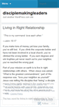 Mobile Screenshot of disciplemakingleaders.wordpress.com