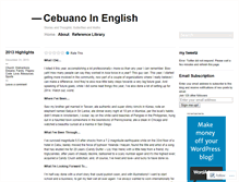 Tablet Screenshot of cebuanoinenglish.wordpress.com