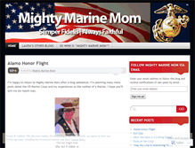 Tablet Screenshot of mightymarinemom.wordpress.com