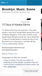 Mobile Screenshot of brooklynmusicscene.wordpress.com