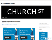 Tablet Screenshot of churchstgallery.wordpress.com