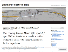 Tablet Screenshot of elationartscollective.wordpress.com