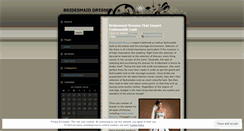 Desktop Screenshot of bridesmaiddresses01.wordpress.com
