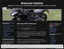 Tablet Screenshot of motorcyclegalactica.wordpress.com