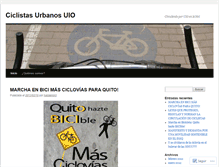 Tablet Screenshot of ciclistasurbanosuio.wordpress.com